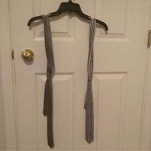 Striped Skinny Ties - Black & White